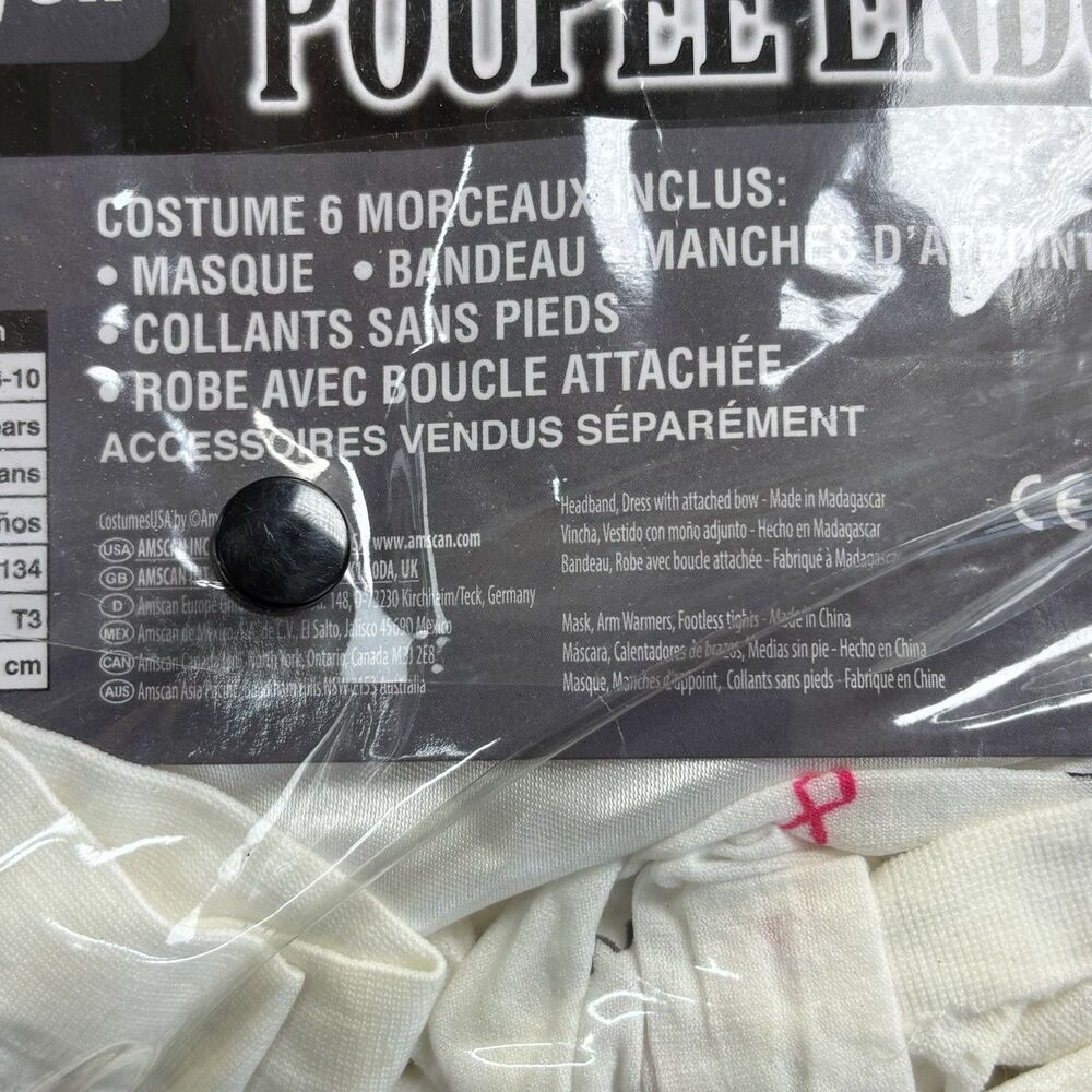 Amscan Damaged Doll Girls Medium Halloween Costume 5 Piece #458 - Picture 9 of 16